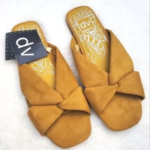 BNITB DV By Dolce Vita | Addie Yellow Faux Suede Slide Sandal